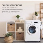 VOLTITO Elastic Bed Ruffle Skirt - 15" Drop Microfiber Adjustable