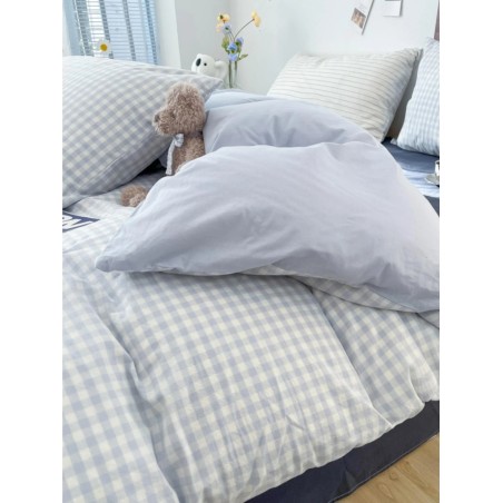 Modern Plaid Duvet Cover - All Season Bedding Quilt Cover