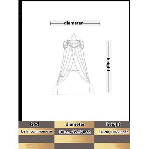 Modern Yellow Polyester Mosquito Net - 1pc Bedroom Netting