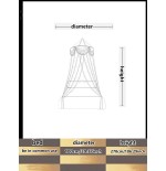 Modern Yellow Polyester Mosquito Net - 1pc Bedroom Netting