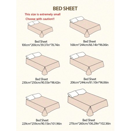 Lightweight Breathable Polyester Bedsheet - Solid Color Modern Bedding