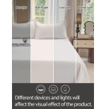 Lightweight Breathable Polyester Bedsheet - Solid Color Modern Bedding