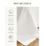 Lightweight Breathable Polyester Bedsheet - Solid Color Modern Bedding