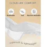 Lightweight Breathable Polyester Bedsheet - Solid Color Modern Bedding