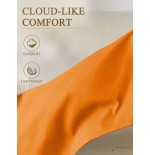 Orange Fitted Sheet & Mattress Protector - Deep Pocket for All Beds