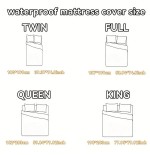 AVXLRQ Waterproof Mattress Protector - Cooling & Thickened