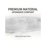 White Microfiber Down Alternative Comforter - Quilted Grid Duvet Insert