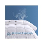 White Microfiber Down Alternative Comforter - Quilted Grid Duvet Insert