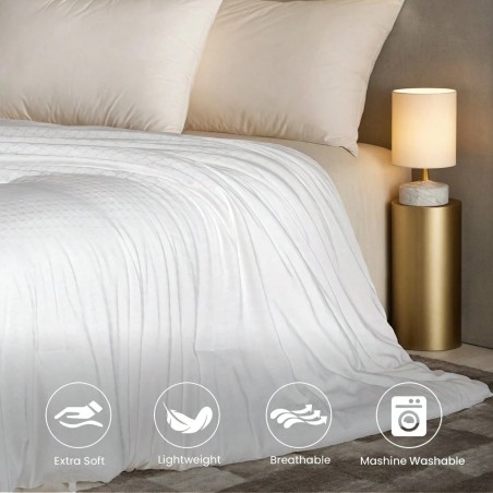 All-Season Quilted Down Comforter - Fluffy & Luxurious Duvet Insert