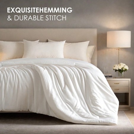 All-Season Quilted Down Comforter - Fluffy & Luxurious Duvet Insert