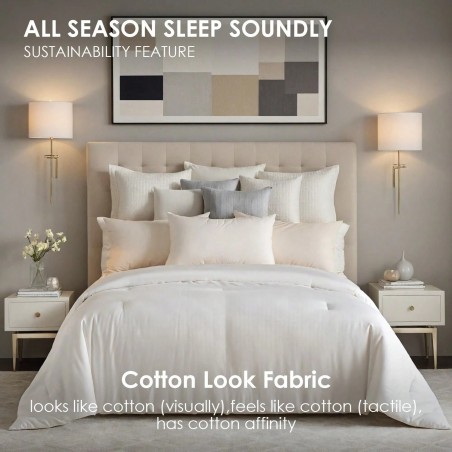 All-Season Quilted Down Comforter - Fluffy & Luxurious Duvet Insert