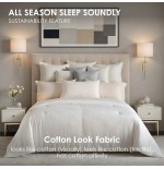 All-Season Quilted Down Comforter - Fluffy & Luxurious Duvet Insert