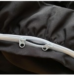 MOOWOO Pink Ruffle Lace Duvet Cover Set - 2 Piece Twin Bedding