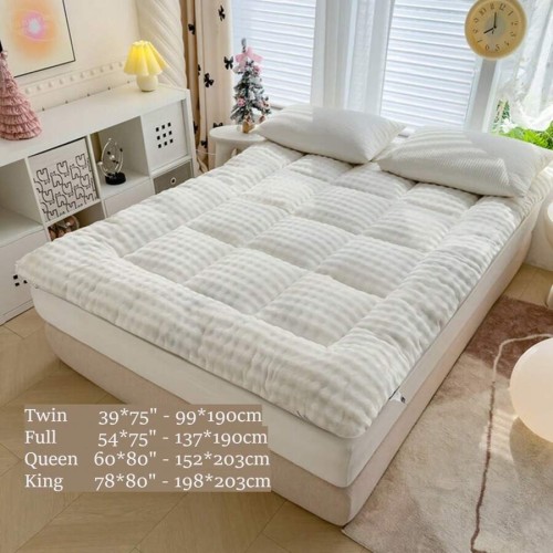 Oaskys Cute Soft Mattress Topper - 6-8cm Quilted Sleeping Pad