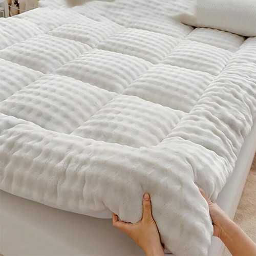 Oaskys Cute Soft Mattress Topper - 6-8cm Quilted Sleeping Pad