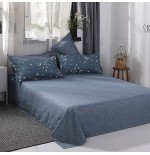 Starry Dreamscape Deep Blue Galaxy Bedding Set