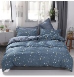 星河入梦 深蓝星月四件套