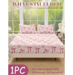 Soft Mattress Protector Fitted Sheet - Bowknot Pattern, Washable