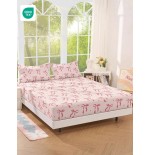 Soft Mattress Protector Fitted Sheet - Bowknot Pattern, Washable