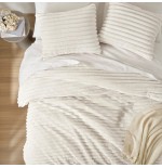 Fluffy Ribbed Cord-Textured Comforter Set | 2/3 Piece Plush Bedding